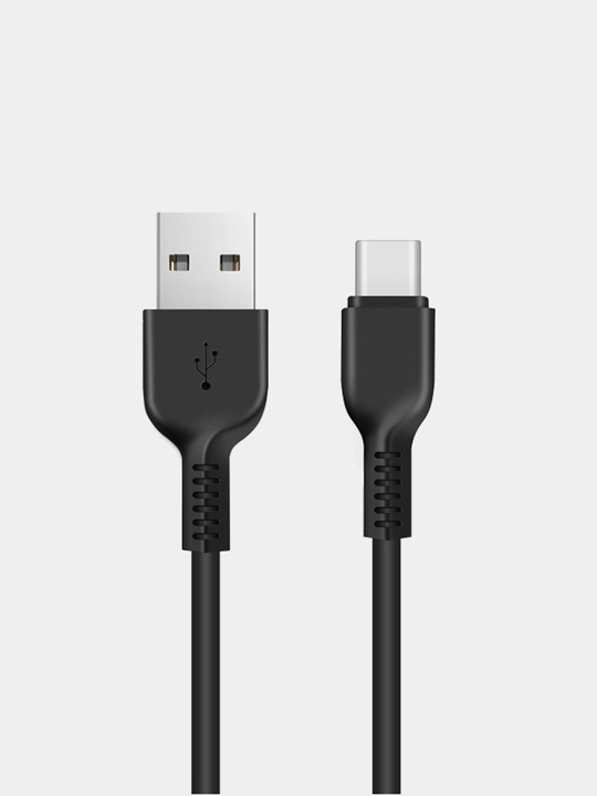 USB кабель HOCO X20 Flash Type-C, 3А, 3м, PVC (черный) — фото 2
