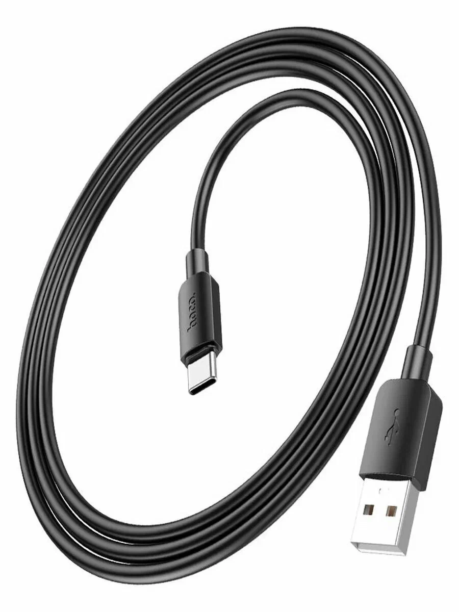 USB кабель HOCO X20 Flash Type-C, 3А, 2м, PVC (черный) — фото 2
