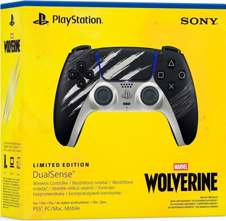Геймпад Sony PlayStation 5 DualSense Wireless Marvel’s Wolverine (Росомаха) Battle Adamantium, Новый, Limited Edition — фото 2