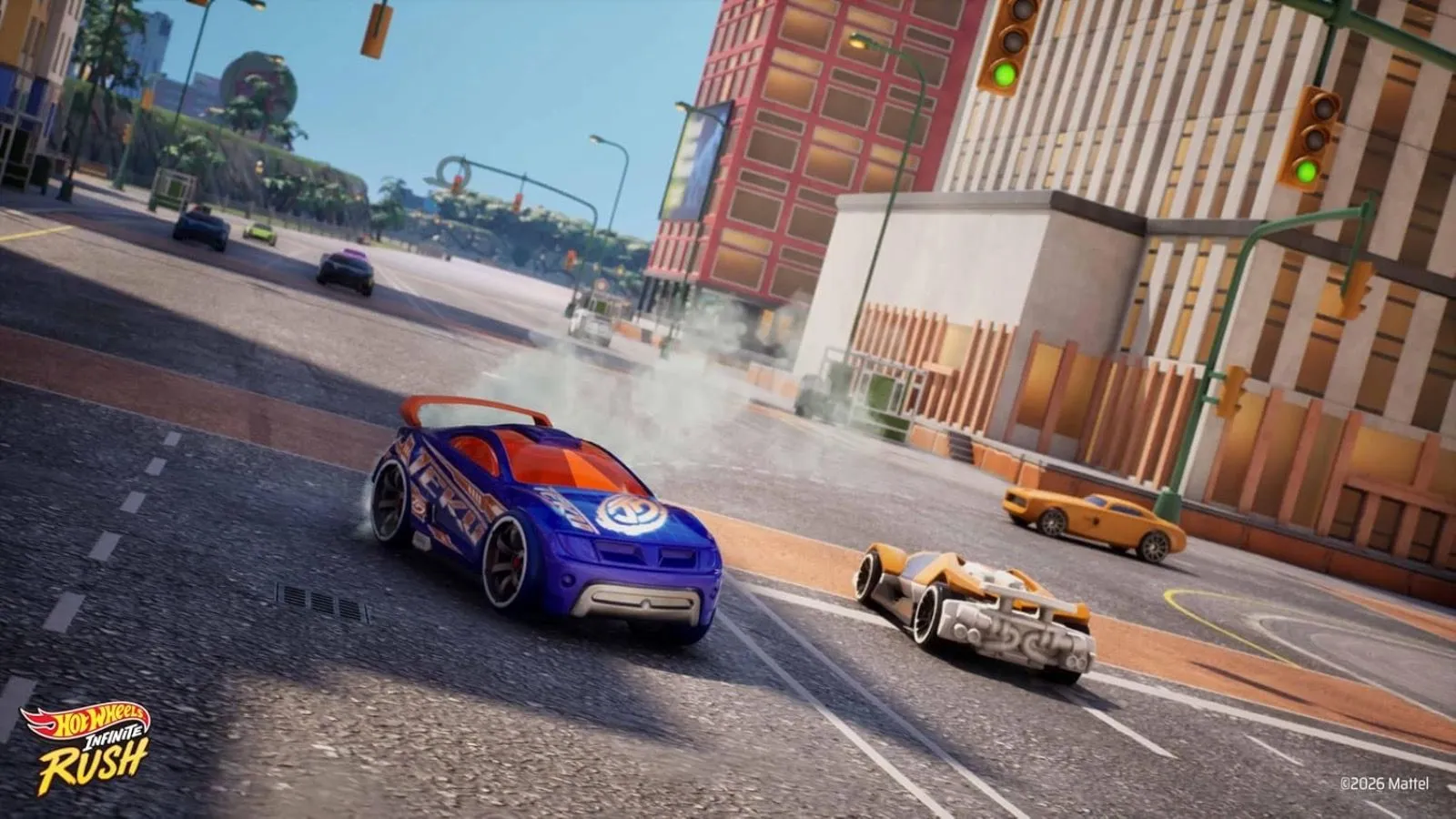 Игровой диск для Sony PS5 Hot Wheels Infinite Rush Day, без локализации, новый — фото 2